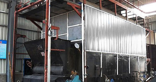 8 ton Biomass (Coal) Fired Steam Boiler on Site in The Philippines