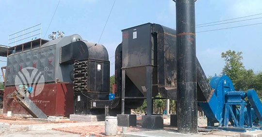 8ton SZL Series Chain Grate Steam Boiler for Bangladesh Gypsum Boards Factory