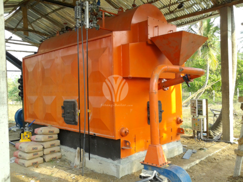 2ton DZH Series Animal Waste Fuel Moving Grate Boiler for Thailand Livestock Farm