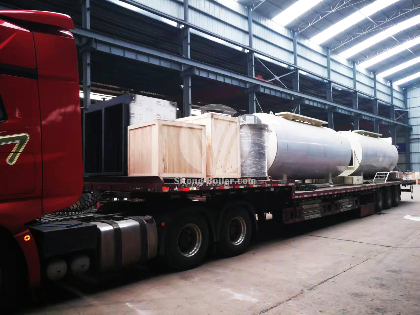 Two 2.7t Waste Heat Steam Boilers Shipped to Bangladesh~