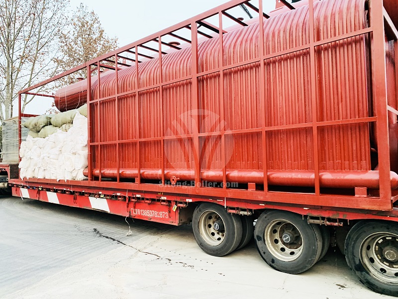 6 ton of Double Drums Water Tube Coal Fired Steam Boiler Delivery for an Soap Manufacturing Enterpris