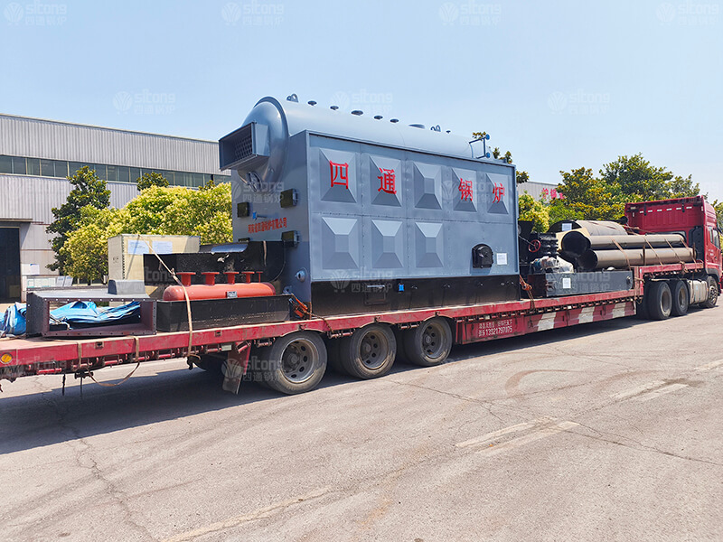 4 ton of Single Drum Coal Fired Chain Grate Steam Boiler Used for an Oil Refinery Shipped to Russia